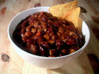 Chili con Carne als Liebesspeise